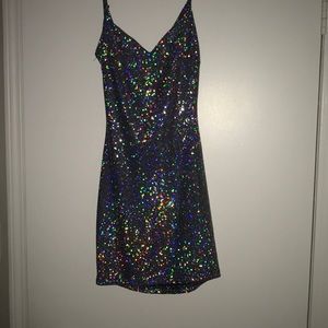 Sequin multicolored dress